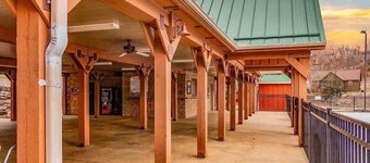 RUSTIC CABIN with 7 Master Suites!! By Pool!