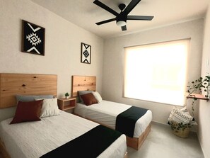 4 habitaciones, tabla de planchar con plancha y wifi gratis 