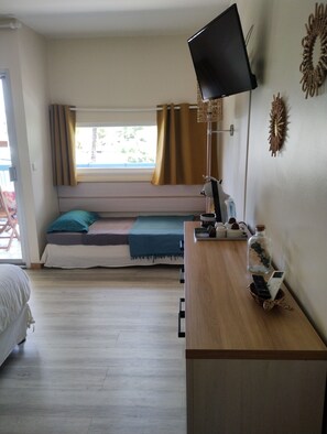 1 bedroom, iron/ironing board, travel crib, free WiFi