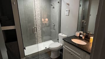 Ensemble douche/baignoire, sĂšche-cheveux, serviettes fournies, savon