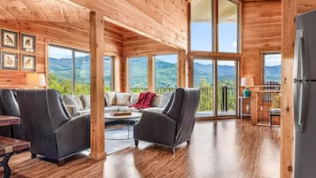 Smart TV, fireplace, video games, books