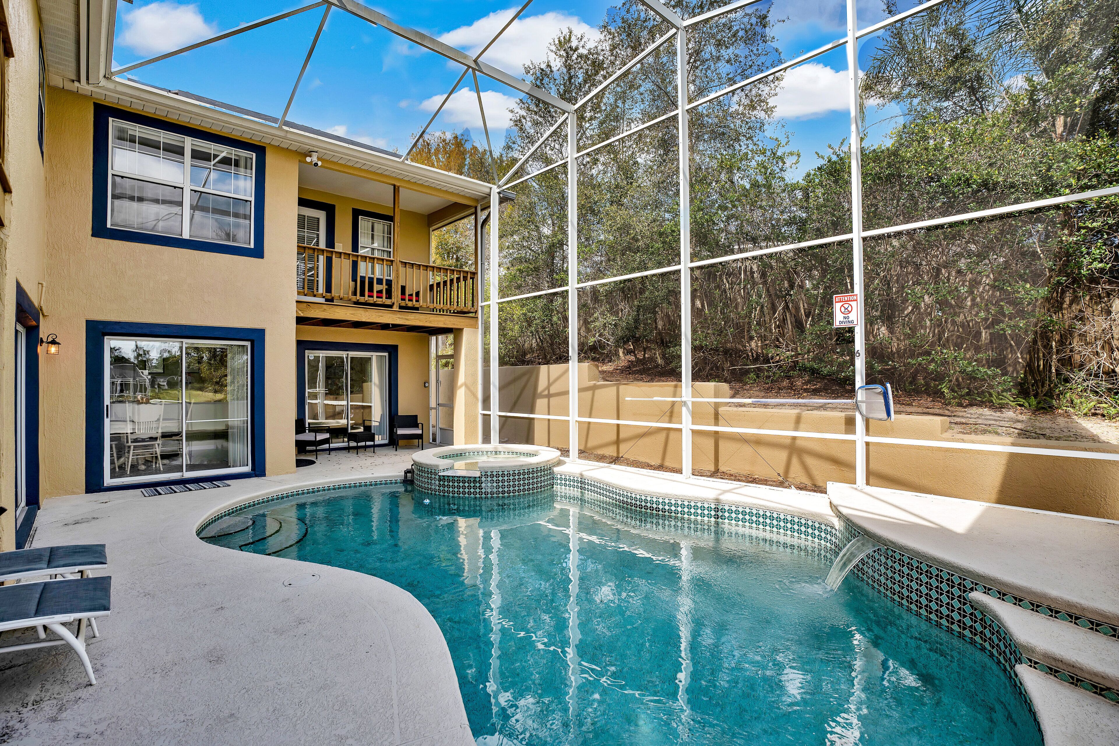 Private and Spacious Oasis with a Heated Pool and Spa, Three Turns from Disney