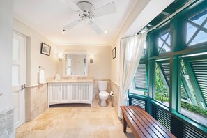 Shower, hair dryer, towels - Humming Bird | Beach View - Located in  Beautiful Mullins Bay with Private Pool (Mullins)