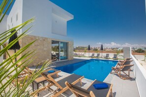 Pool - Rent Your Dream Protaras Holiday Villa and Look Forward to Relaxing Beside Your Private Pool (Protaras)