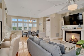 Smart TV, fireplace, offices
