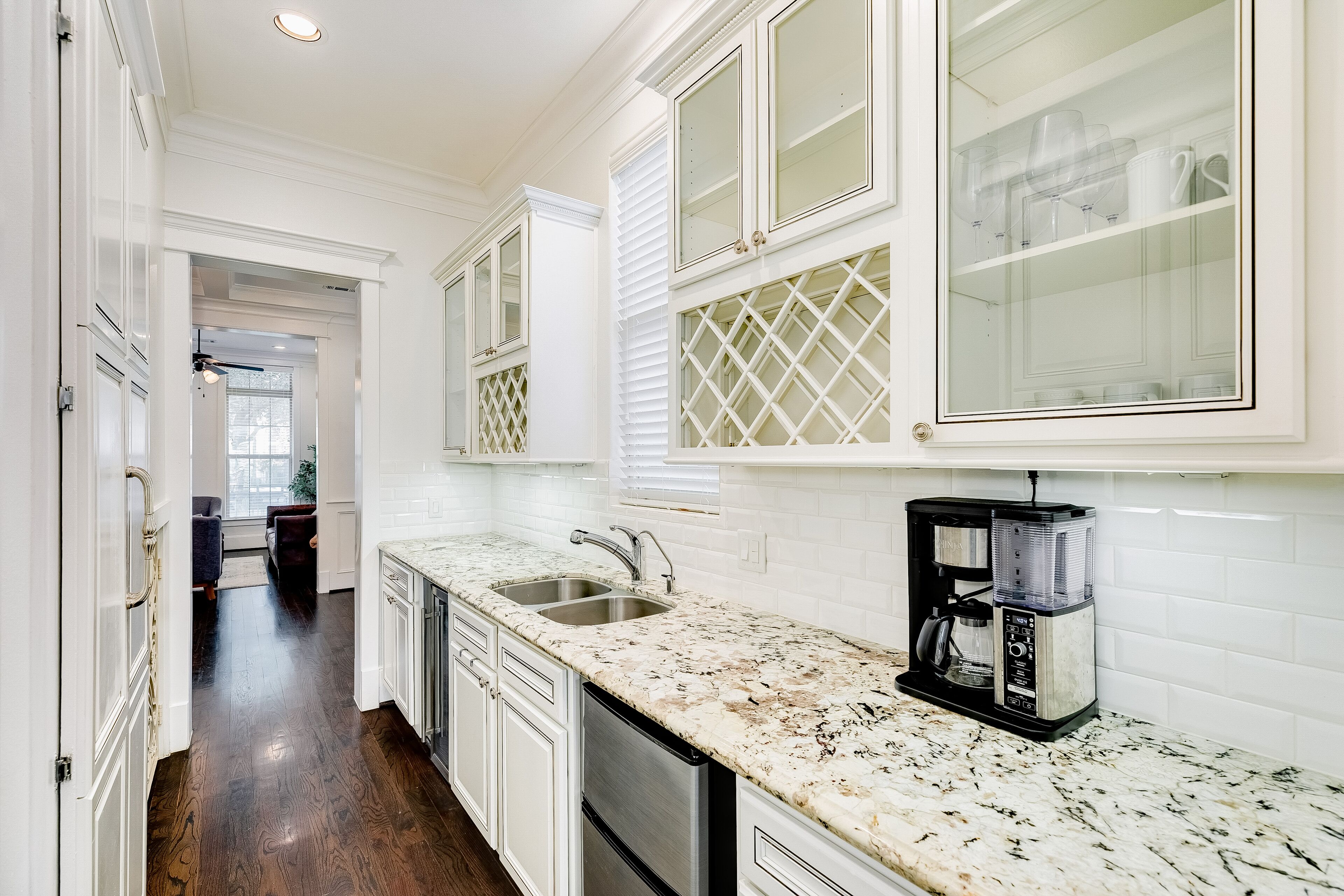 Stylish, two-story townhouse with enclosed yard, washer/dryer, & AC