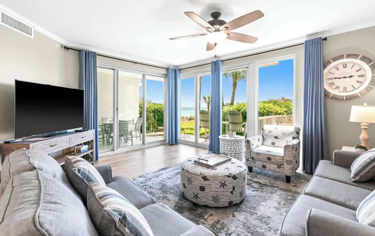 Smart TV, DVD player, books, video library