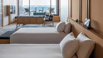 Cobrellits, minibar gratuït i caixa forta a l'habitació