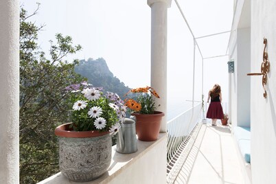 Charming, quiet house with magnificent views of the sea and capri from above
