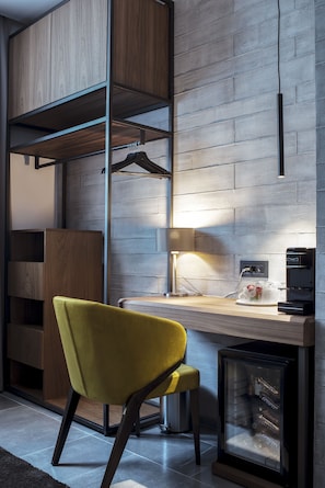 Ropa de cama de alta calidad y minibar