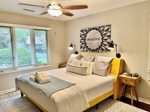 3 bedrooms, iron/ironing board, travel crib, free WiFi