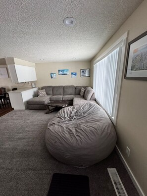 Smart TV, fireplace, video games