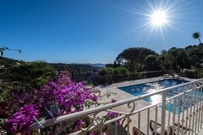 Piscine extérieure, piscine chauffée