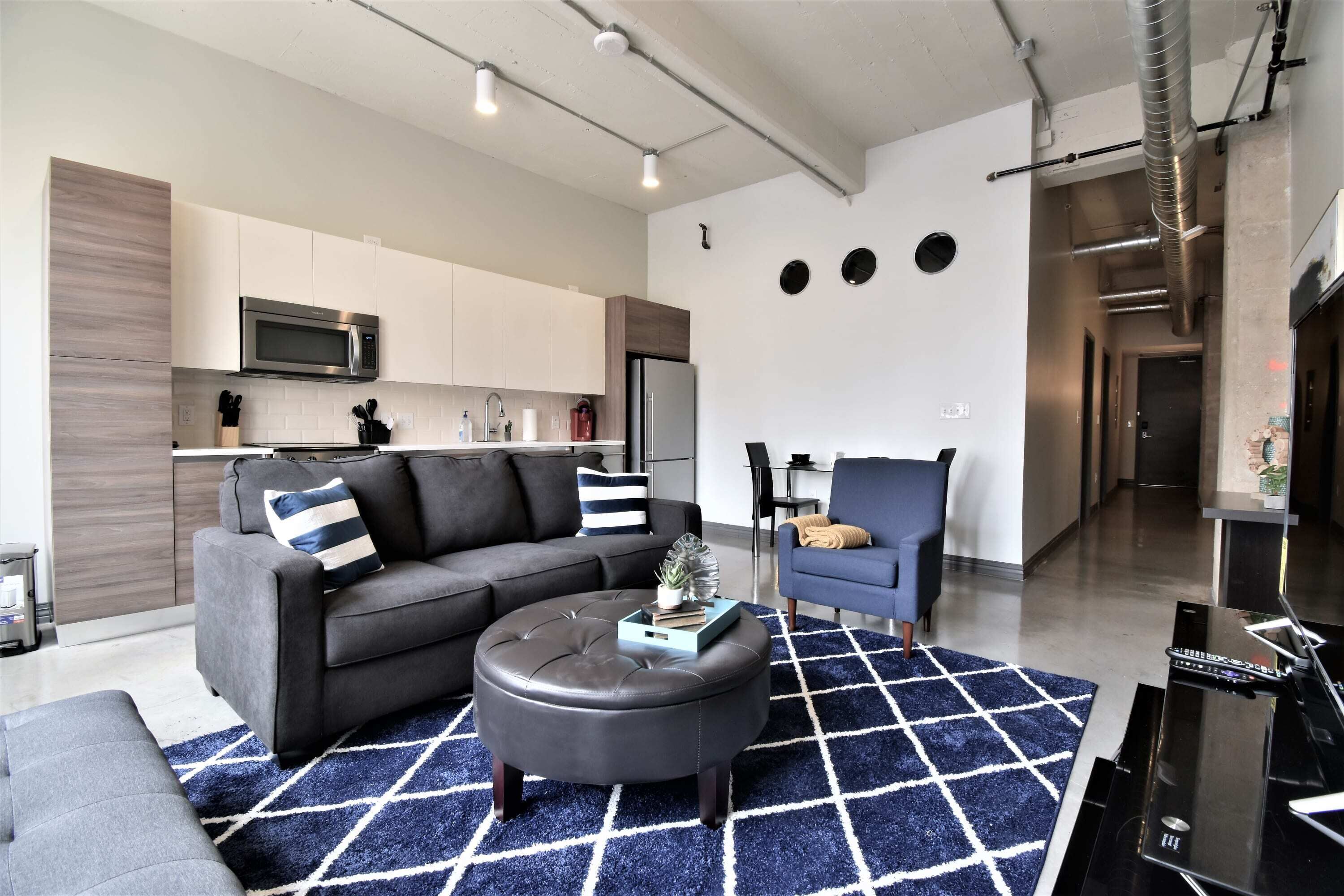 Corporate 1 bedroom 2beds/Parking Washer and dryer