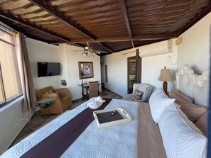 Habitación individual panorámica | Sábanas de algodón egipcio, ropa de cama de alta calidad y edredón 