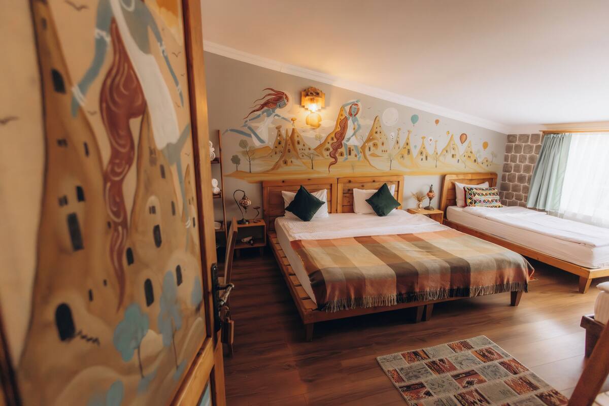 Comfort Quadruple Room | Egyptian cotton sheets, premium bedding, down comforters