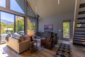 Télévision, cheminée