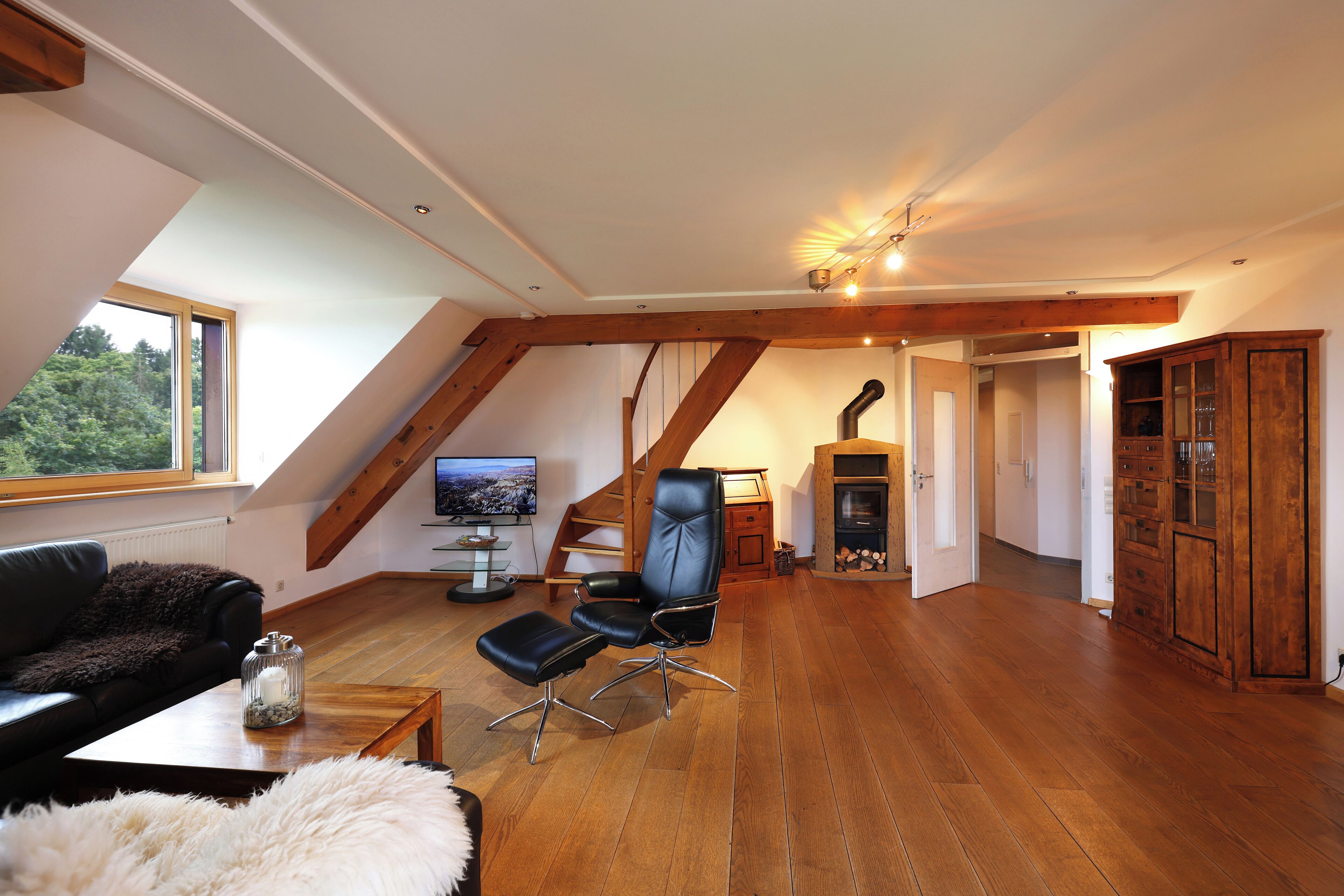 Wohnzimmer mit Schwedenofen