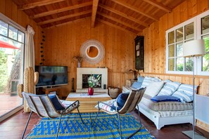 Älytelevisio, takka, videopelejä, DVD-soitin