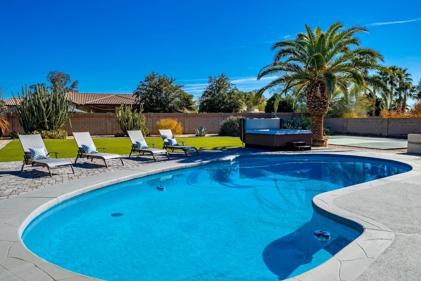 Una piscina riscaldata