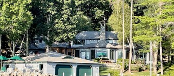 Stunning 5 BR Lakefront Home with Private Gym & Boat House