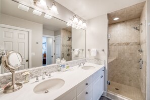 Bathtub, hair dryer, towels