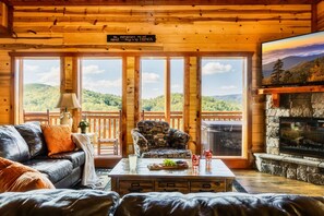 Smart TV, fireplace, video games