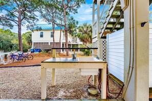 Terrace/patio - Top' Sea Turvy - Private Pool, 5 Minutes To Beach, Tennis & Pickleball Court! (St. George Island)