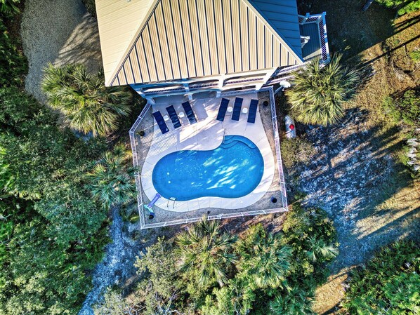 Exterior - Top' Sea Turvy - Private Pool, 5 Minutes To Beach, Tennis & Pickleball Court! (St. George Island)
