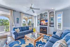 Flat-screen TV - Top' Sea Turvy - Private Pool, 5 Minutes To Beach, Tennis & Pickleball Court! (St. George Island)