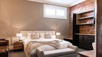 Executive-værelse - pejs i værelset | 1 soveværelse, premium-sengetøj, individuelt design