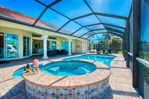 A heated pool