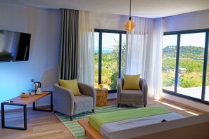 Uitzicht vanuit accommodatie