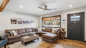 Smart TV, video games, DVD player, video library