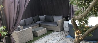 Relax in quiet garden