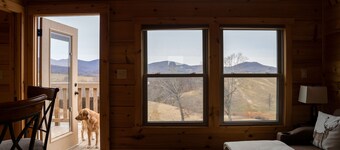 Elk Knob Nook ~ A tiny cabin overlooking Elk Knob, one of NC’s highest peaks!