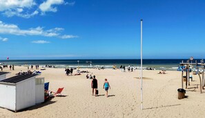 Vlak bij het strand