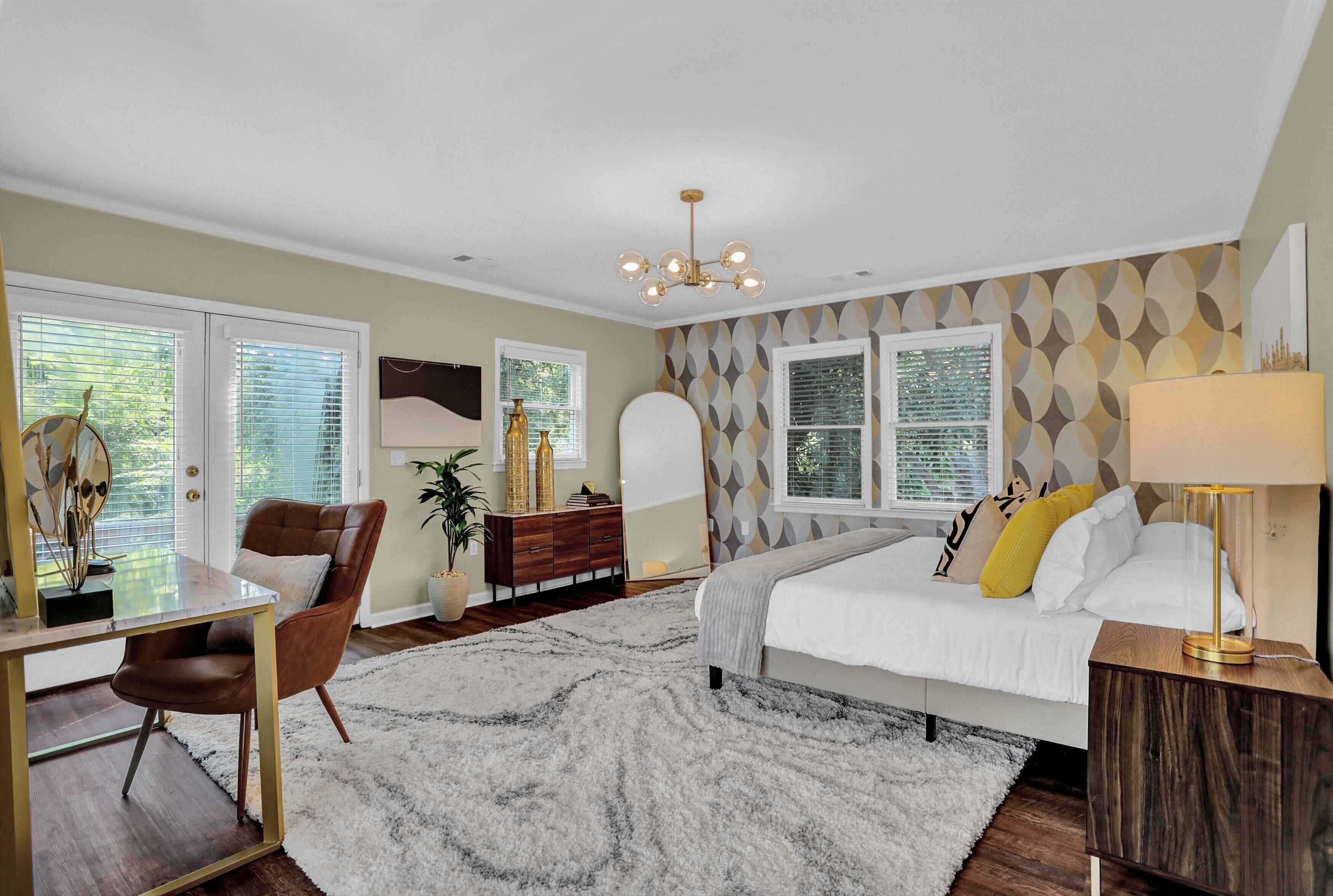 4 habitaciones, escritorio, tabla de planchar con plancha y wifi 