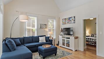 Smart TV, servicios de streaming, videoteca y estéreo