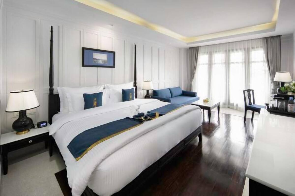 Bộ trải giường bằng vải cotton Ai Cập, bộ đồ giường cao cấp 