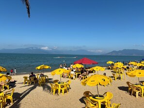 En la playa 