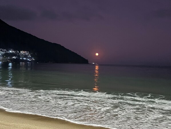 On the beach