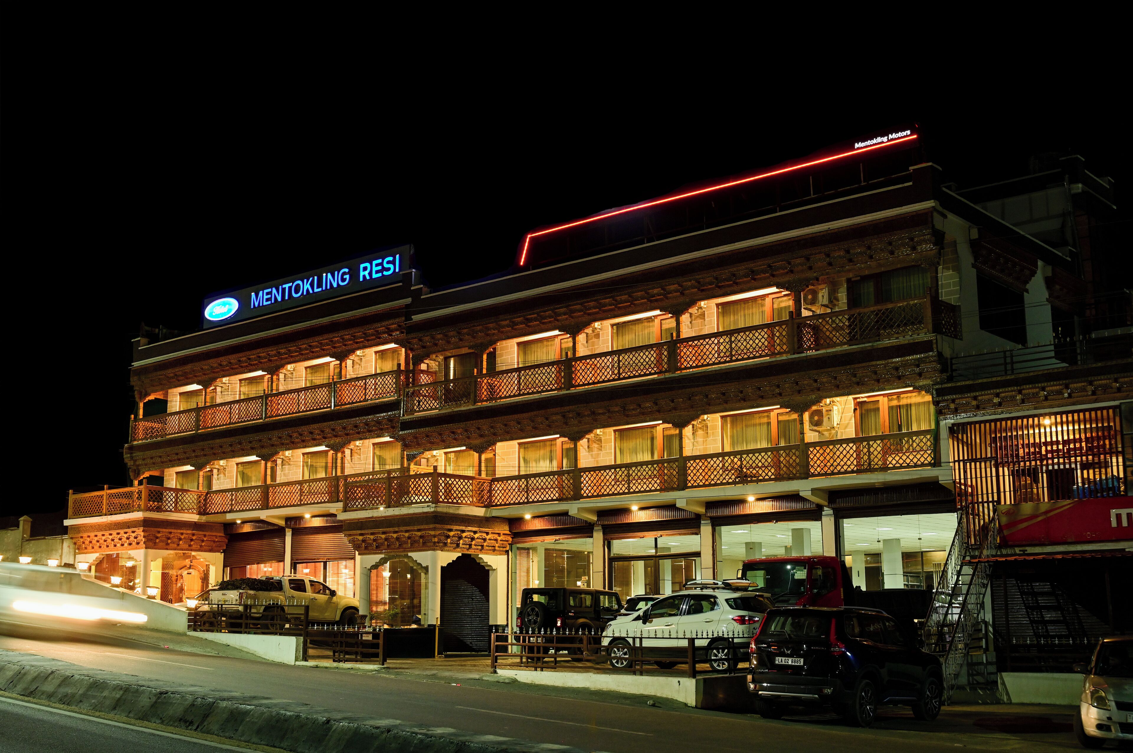 Overnatningsstedets facade