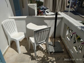 Studio, 1 Bedroom, Balcony | Balcony