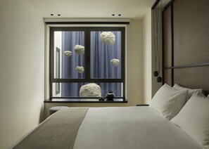 Acropolis Junior Suites | Premium bedding, down duvets, pillow-top beds, free minibar items