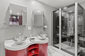 Shower, hair dryer