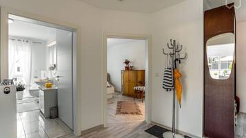 1 bedroom, desk, soundproofing, iron/ironing board