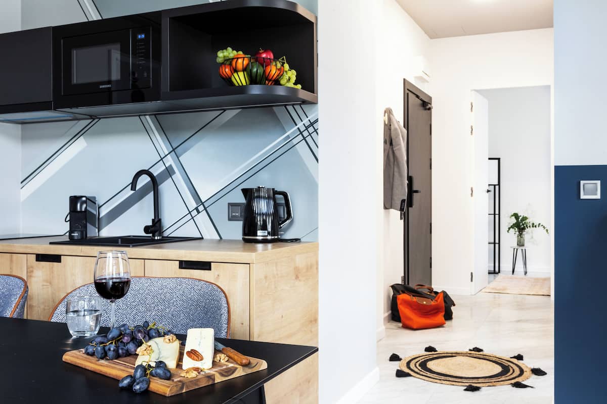 1 habitación y ropa de cama hipoalergénica