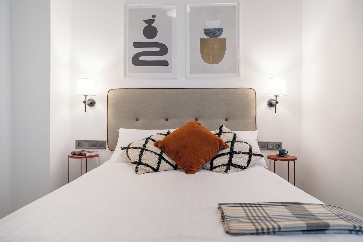 1 habitación y ropa de cama hipoalergénica