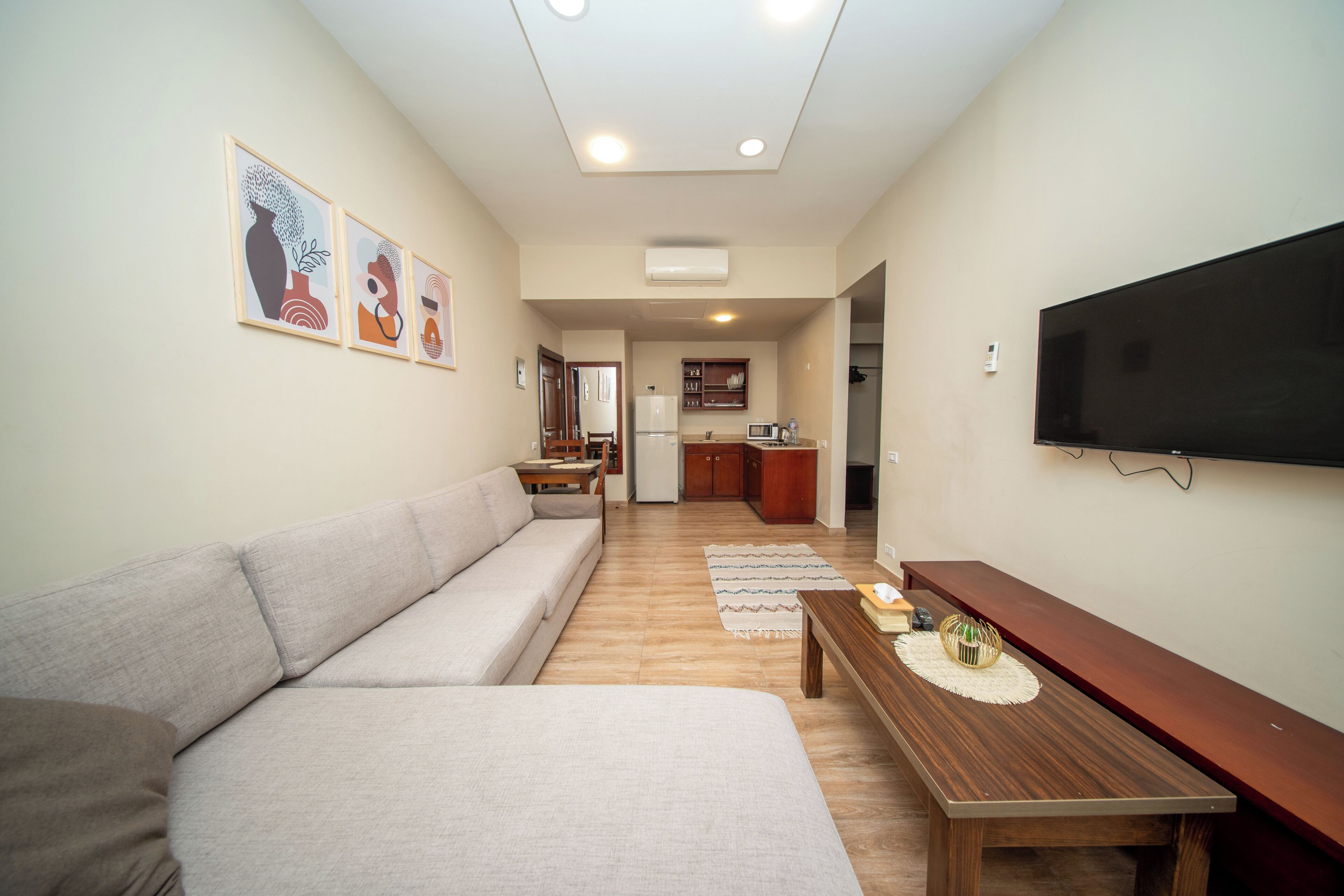 Apartamento clásico, 1 cama doble | Zona de estar